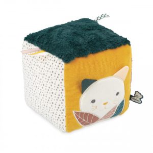 Peluche sensorielle Stimuli - Mon cube sensoriel - Multicolore - 17cm