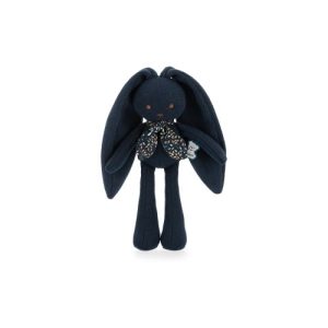 Doudou Lapinoo pantin lapin bleu nuit 25 cm